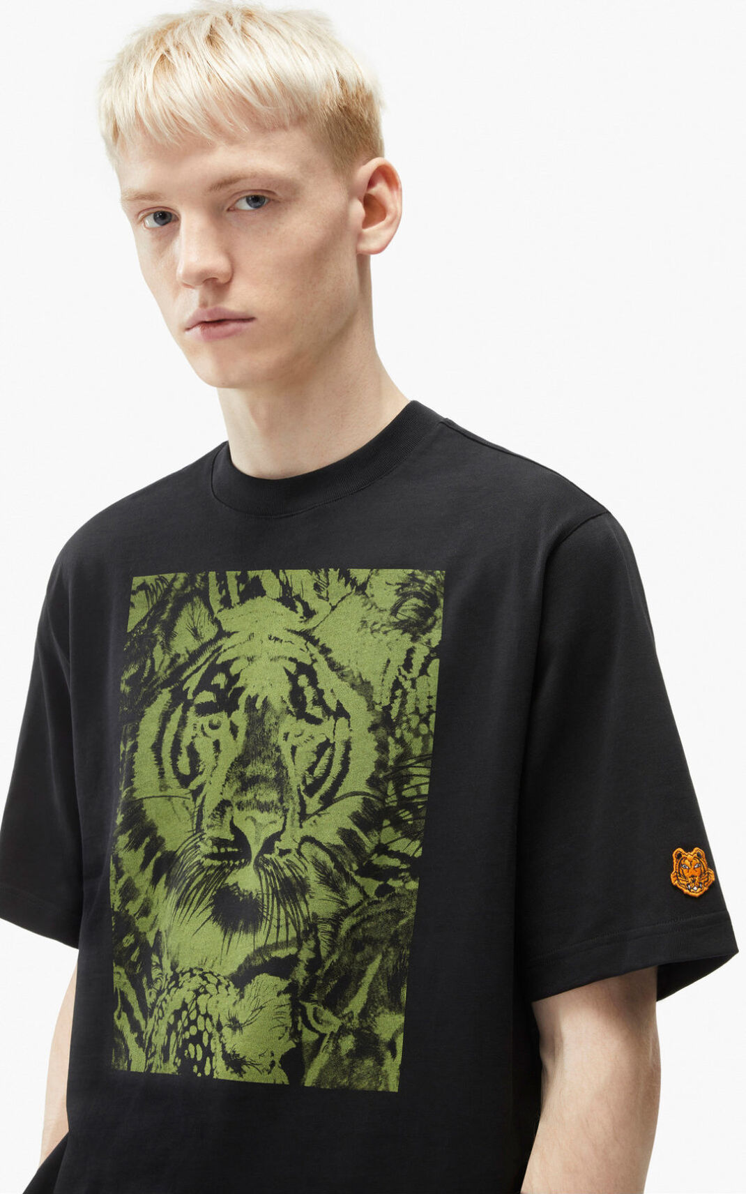 T Shirt Kenzo Homme Wildtigers Noir MRYEL-7186